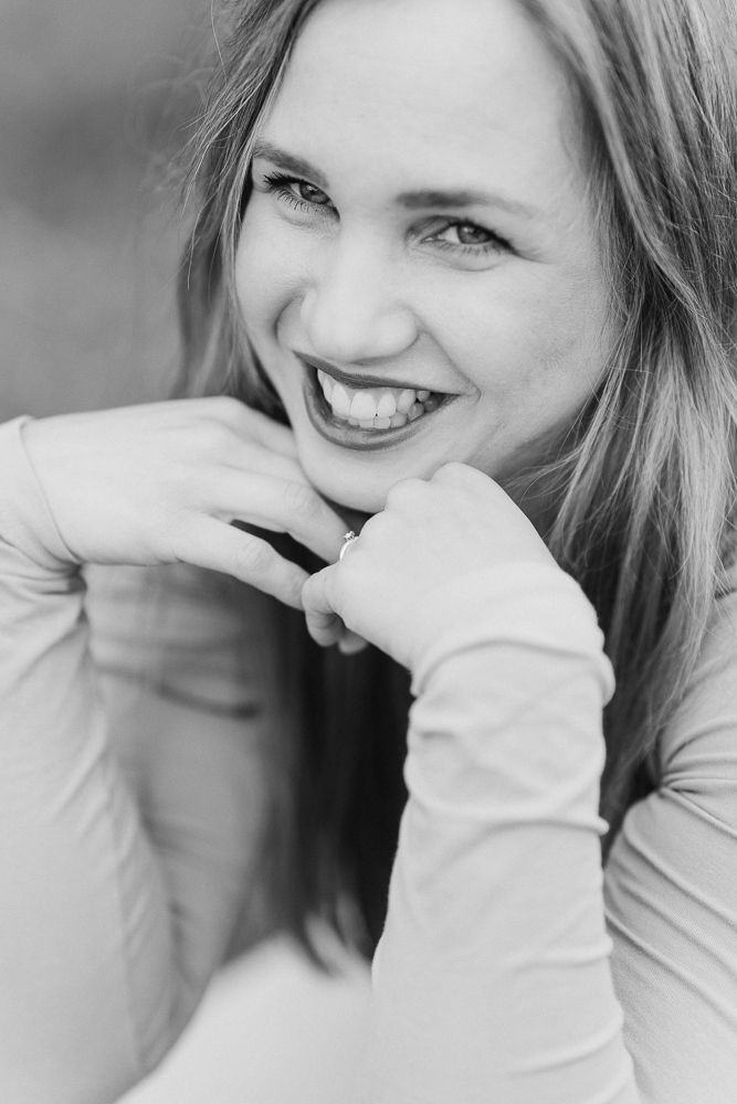 Portraitshooting Frau lächelnd